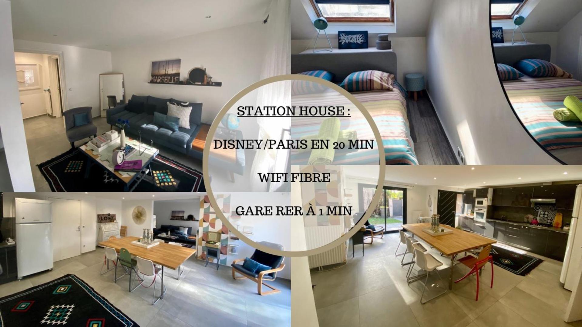 Station House - Maison Entre Disneyland Et Paris Роаси-ан-Бри Екстериор снимка